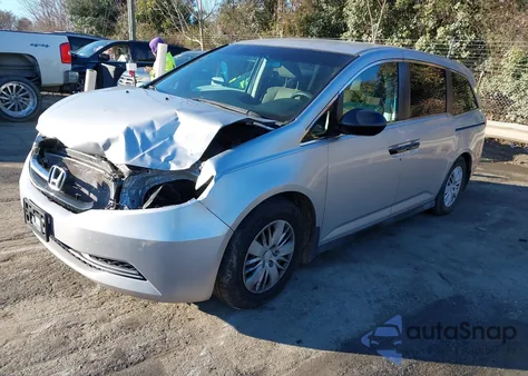 2014 Honda Odyssey Lx из США, поврежденный, VIN 5FNRL5H22EB045970